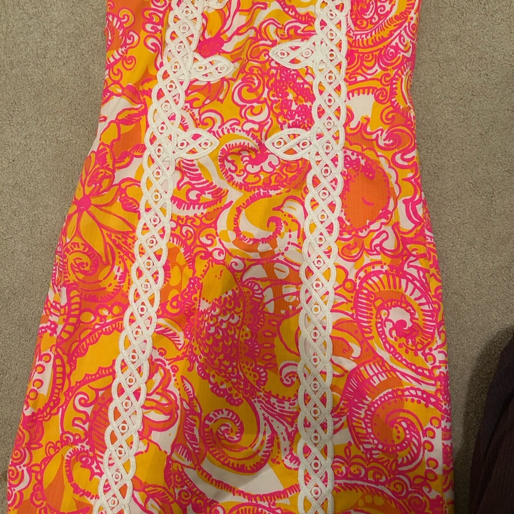 Lilly Pulitzer Pink and Yellow Dress